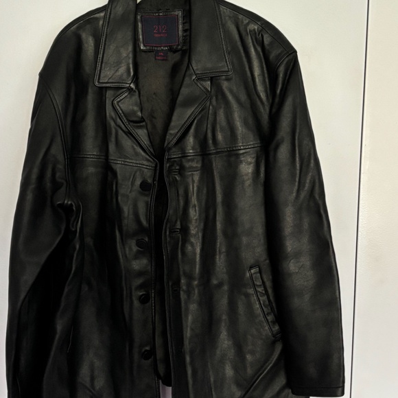 Vintage Men's Leather Jacket; Black; XXL size - Picture 2 of 14